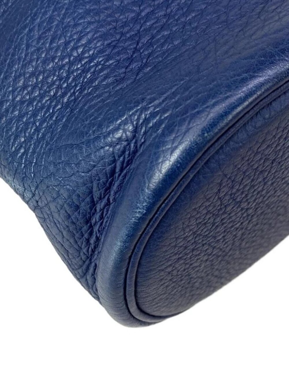 HERMES Movie fam - Blue Vachette Crispe Fjord Circle Y Backpack - Picture 11 of 16